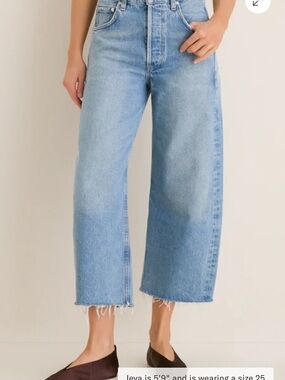 Citizens Of Humanity Ayla Raw Hem Crop Jeans